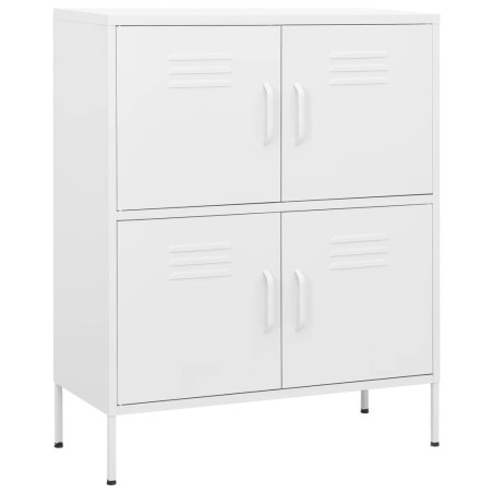 vidaXL Armario de almacenamiento acero blanco 80x35x101,5 cm 