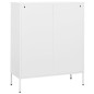 vidaXL Armario de almacenamiento acero blanco 80x35x101,5 cm vidaXL Armario de almacenamiento acero blanco 80x35x101,5 cm