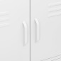 vidaXL Armario de almacenamiento acero blanco 80x35x101,5 cm vidaXL Armario de almacenamiento acero blanco 80x35x101,5 cm