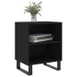 vidaXL Mesita de noche madera de ingeniería negro 40x30x50 cm vidaXL Mesita de noche madera de ingeniería negro 40x30x50 cm