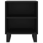 vidaXL Mesita de noche madera de ingeniería negro 40x30x50 cm vidaXL Mesita de noche madera de ingeniería negro 40x30x50 cm