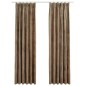 vidaXL Cortinas opacas con ganchos 2 pzas terciopelo beige 140x175 cm vidaXL Cortinas opacas con ganchos 2 pzas terciopelo beige 140x175 cm
