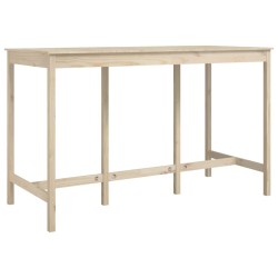 vidaXL Mesa alta de bar de madera maciza de pino 180x80x110 cm