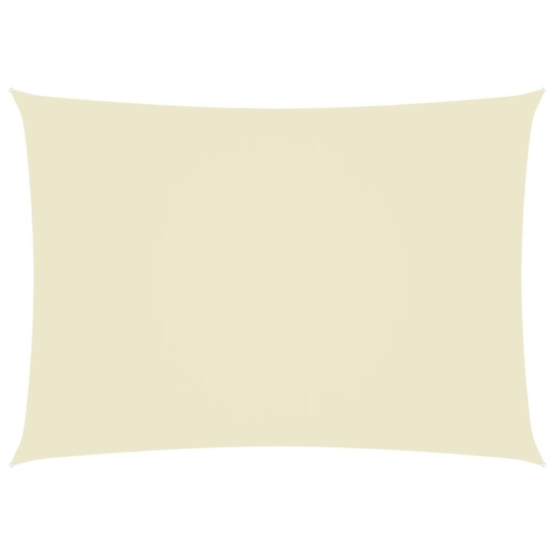 vidaXL Toldo de vela rectangular tela Oxford color crema 5x7 m vidaXL Toldo de vela rectangular tela Oxford color crema 5x7 m