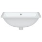 vidaXL Lavabo de baño rectangular cerámica blanco 47,5x35x19,5 cm vidaXL Lavabo de baño rectangular cerámica blanco 47,5x35x19,5 cm