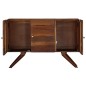 vidaXL Aparador de madera maciza reciclada marrón 110x30x75 cm vidaXL Aparador de madera maciza reciclada marrón 110x30x75 cm