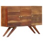 vidaXL Aparador de madera maciza reciclada marrón 110x30x75 cm vidaXL Aparador de madera maciza reciclada marrón 110x30x75 cm