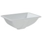 vidaXL Lavabo de baño rectangular cerámica blanco 47,5x35x19,5 cm vidaXL Lavabo de baño rectangular cerámica blanco 47,5x35x19,5 cm