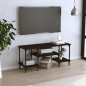 vidaXL Mueble de TV madera contrachapada negro 102x35x45,5 cm vidaXL Mueble de TV madera contrachapada negro 102x35x45,5 cm