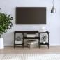 vidaXL Mueble de TV madera contrachapada negro 102x35x45,5 cm vidaXL Mueble de TV madera contrachapada negro 102x35x45,5 cm
