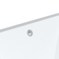 vidaXL Lavabo de baño rectangular cerámica blanco 47,5x35x19,5 cm vidaXL Lavabo de baño rectangular cerámica blanco 47,5x35x19,5 cm