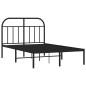 vidaXL Estructura de cama con cabecero metal negro 120x200 cm vidaXL Estructura de cama con cabecero metal negro 120x200 cm