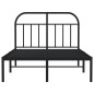 vidaXL Estructura de cama con cabecero metal negro 120x200 cm vidaXL Estructura de cama con cabecero metal negro 120x200 cm