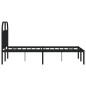 vidaXL Estructura de cama con cabecero metal negro 120x200 cm vidaXL Estructura de cama con cabecero metal negro 120x200 cm
