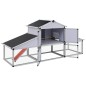 vidaXL Gallinero con corral y nido aluminio vidaXL Gallinero con corral y nido aluminio
