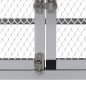 vidaXL Gallinero con corral y nido aluminio vidaXL Gallinero con corral y nido aluminio