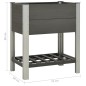 vidaXL Mesa de cultivo para jardín con estante WPC gris 75x50x90 cm vidaXL Mesa de cultivo para jardín con estante WPC gris 75x50x90 cm