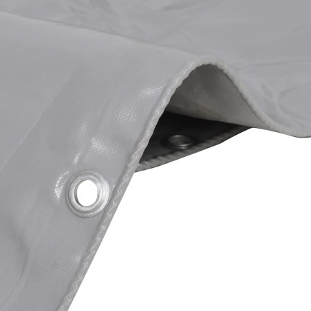 vidaXL Lona 650 g/m² 2x3 m gris