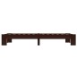 vidaXL Estructura de cama madera maciza pino marrón oscuro 100x200 cm