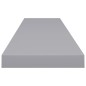 vidaXL Estantes flotantes pared 4 MDF gris 120x23,5x3,8 cm vidaXL Estantes flotantes pared 4 MDF gris 120x23,5x3,8 cm