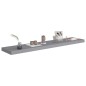 vidaXL Estantes flotantes pared 4 MDF gris 120x23,5x3,8 cm vidaXL Estantes flotantes pared 4 MDF gris 120x23,5x3,8 cm