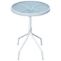 vidaXL Mesa de jardín bistro de acero gris 50x71 cm vidaXL Mesa de jardín bistro de acero gris 50x71 cm
