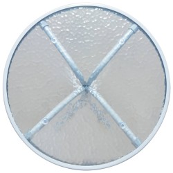vidaXL Mesa de jardín bistro de acero gris 50x71 cm