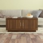 vidaXL Mesa de centro madera contrachapada roble marrón 102x50x45 cm vidaXL Mesa de centro madera contrachapada roble marrón 102x50x45 cm
