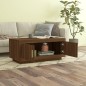 vidaXL Mesa de centro madera contrachapada roble marrón 102x50x45 cm vidaXL Mesa de centro madera contrachapada roble marrón 102x50x45 cm