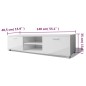 vidaXL Mueble de TV blanco brillo 140x40,5x35 cm vidaXL Mueble de TV blanco brillo 140x40,5x35 cm