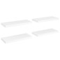 vidaXL Estante flotante de pared 4 uds MDF blanco 60x23,5x3,8 cm vidaXL Estante flotante de pared 4 uds MDF blanco 60x23,5x3,8 cm