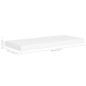 vidaXL Estante flotante de pared 4 uds MDF blanco 60x23,5x3,8 cm vidaXL Estante flotante de pared 4 uds MDF blanco 60x23,5x3,8 cm