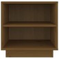 vidaXL Mesita de noche de madera maciza de pino marrón miel 40x34x40cm