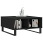 vidaXL Mesa de centro madera de ingeniería negro 60x60x30 cm vidaXL Mesa de centro madera de ingeniería negro 60x60x30 cm