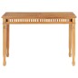 vidaXL Mesa de comedor de jardín madera maciza de teca 120x65x80 cm vidaXL Mesa de comedor de jardín madera maciza de teca 120x65x80 cm