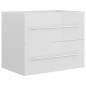 vidaXL Mueble de lavabo madera ingeniería blanco brillo 60x38,5x48 cm vidaXL Mueble de lavabo madera ingeniería blanco brillo 60x38,5x48 cm