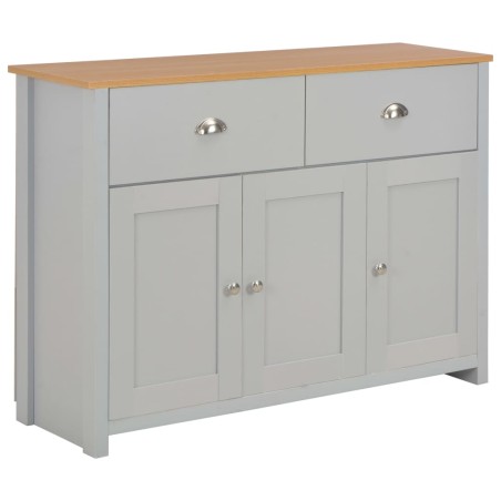 vidaXL Aparador gris 112x35x81 cm