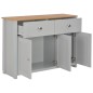 vidaXL Aparador gris 112x35x81 cm vidaXL Aparador gris 112x35x81 cm