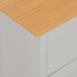 vidaXL Aparador gris 112x35x81 cm vidaXL Aparador gris 112x35x81 cm