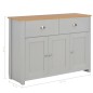 vidaXL Aparador gris 112x35x81 cm vidaXL Aparador gris 112x35x81 cm
