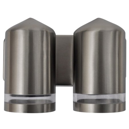Aplique de pared cónico, LED e inoxidable