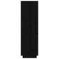 vidaXL Aparador alto de madera maciza de pino negro 74x35x117 cm vidaXL Aparador alto de madera maciza de pino negro 74x35x117 cm