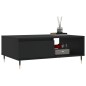 vidaXL Mesa de centro madera de ingeniería negro 90x60x35 cm vidaXL Mesa de centro madera de ingeniería negro 90x60x35 cm