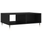 vidaXL Mesa de centro madera de ingeniería negro 90x60x35 cm vidaXL Mesa de centro madera de ingeniería negro 90x60x35 cm
