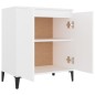 vidaXL Aparador de madera contrachapada blanco 60x35x70 cm vidaXL Aparador de madera contrachapada blanco 60x35x70 cm