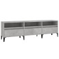 vidaXL Mueble de TV madera contrachapada gris hormigón 150x30x44,5 cm