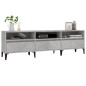 vidaXL Mueble de TV madera contrachapada gris hormigón 150x30x44,5 cm