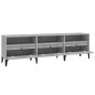 vidaXL Mueble de TV madera contrachapada gris hormigón 150x30x44,5 cm