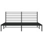 vidaXL Estructura de cama con cabecero metal negro 200x200 cm vidaXL Estructura de cama con cabecero metal negro 200x200 cm
