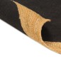 vidaXL Alfombra trenzada yute y algodón redonda negra y natural 150 cm vidaXL Alfombra trenzada yute y algodón redonda negra y natural 150 cm